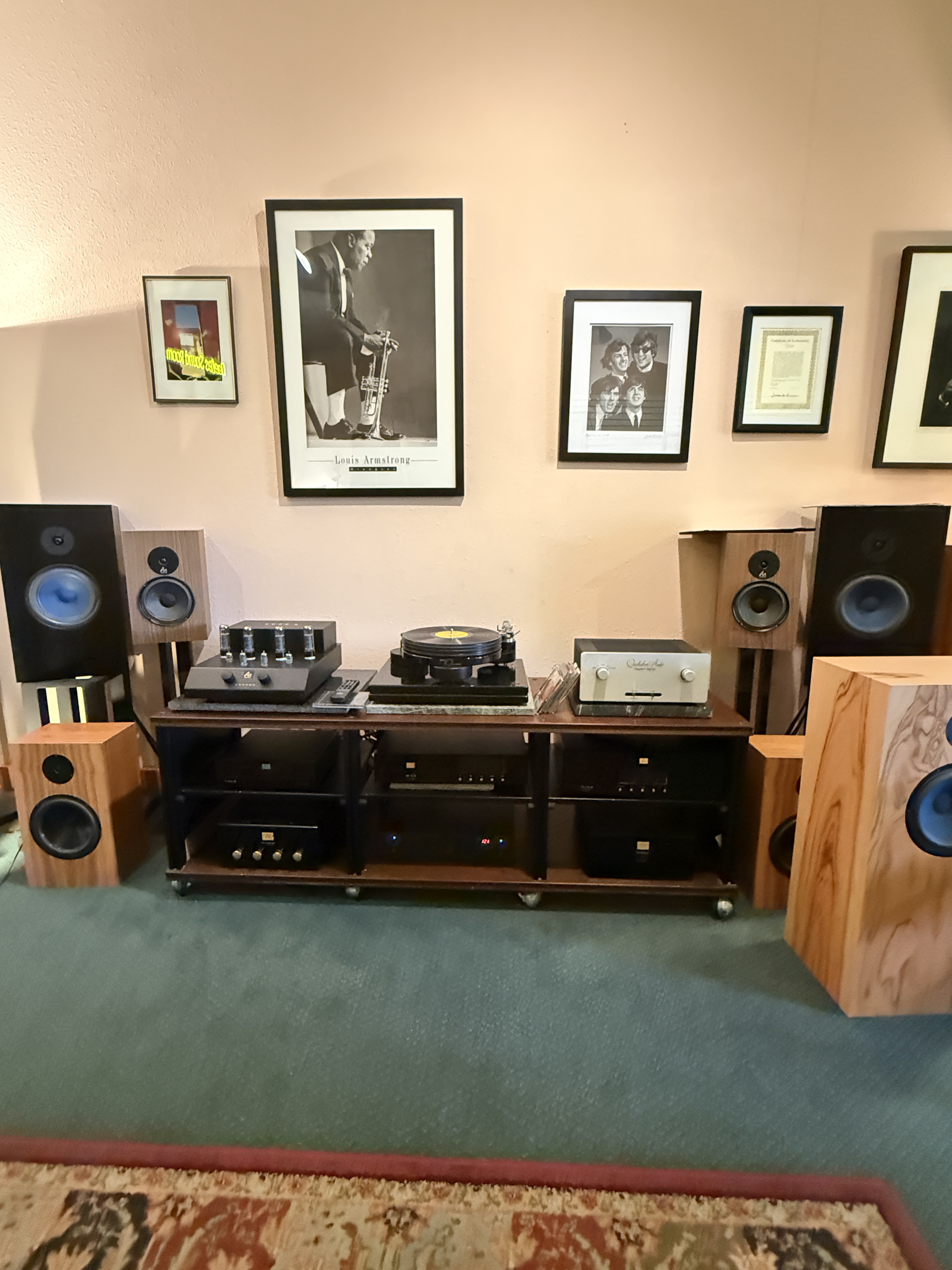 Speakers on the floor